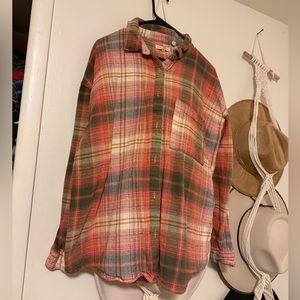 LIKE NEW ✨ Gilded Intent from Buckle Pink, Green and Cream plaid top